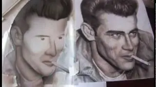 how to paint a portrait on a guitar by Stuart Vimpani - Airbrush Artist from Australia