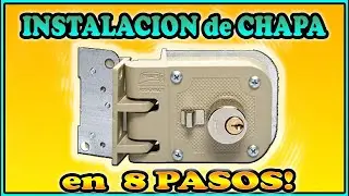 🔑🚪 Como INSTALAR una CHAPA para PORTON CORREDIZO |🛠️Como COLOCAR una CHAPA DE MORDAZA [8 PASOS]