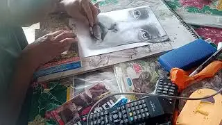 charcaol on vellumboard