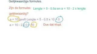 gelijkwaardige formules