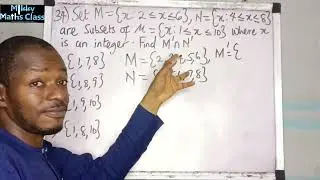 WAEC 2025 Mathematics |Question 34: How to find the intersection between the complement of two sets|
