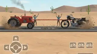 Bullet vs Tractor Tug of War! Power Test Begins 💥🚜🏍️
