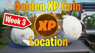 Fortnite Week 3 Golden XP Coin Location!