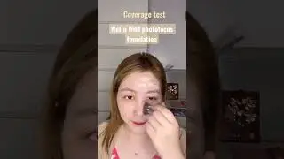 Wet n Wild photofocus foundation | coverage test shade porcelain
