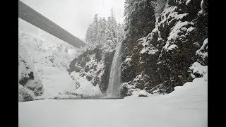 Franklin Falls Winter Hike Time Lapse