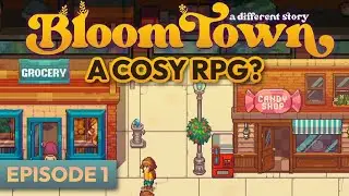 BloomTown - A Cosy RPG with Turn Based Combat and Retro, Stranger Things Story- LET'S PLAY EPISODE 1