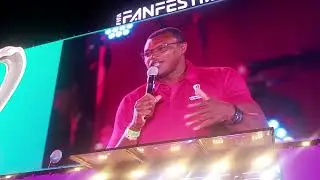 Qatari Hamad Al Amari live with Football legend at Fifa fan Festival Qatar #Hamadalamari #football
