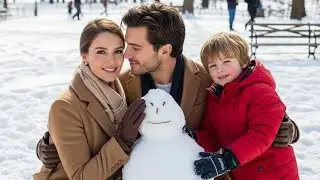 Struggling Dad Taught Woman's Son To Build Snowman, Not Knowing She Was A Millionaire Falling Hard