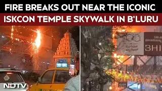 Fire Breaks Out Near The Iconic ISKCON Temple Skywalk In Bengaluru