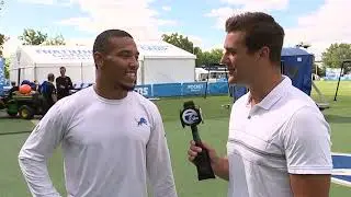 INTERVIEW: Lions WR Amon-Ra St. Brown explains why he catches 202 balls off a JUGS machine every day