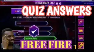 Free Fire 4th anniversary quiz answers || 4 anniversary free fire || quiz free fire || over power
