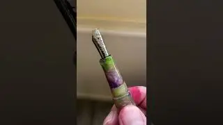 New nib by Nib Lab. It&rsquo;s Gallium, another great one! Fountain pen by: River City Pens.