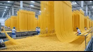 How Spaghetti Noodles Are Mass Produced | Inside the Mega Pasta Factory Making Millions of Tons
