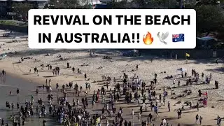 Revival on the beach of Australia 🙏🏽🕊️🇦🇺 #LetUsWorship