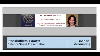 Stockholders' Equity -  Balance Sheet Presentation