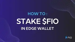 How To Stake FIO Tokens in Edge Wallet