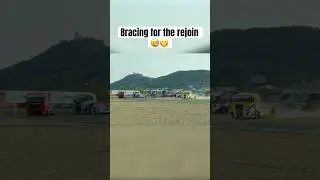 Norbert is bracing for impact as Andr&eacute; makes a wild comeback from the gravel 😅😬 #goodyearfiaetrc