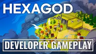 Hexagod Developer Gameplay - A Minimalist Roguelike Village Builder