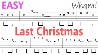 Wham! - Last Christmas / Guitar Solo Tab+BackingTrack