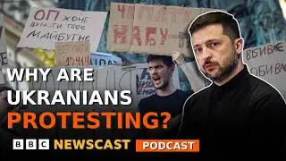 Are protests putting Ukraine's President Zelensky under pressure? | BBC News