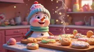 Cookie-Loving Snowman 🍪| Snowman Song for kids☃️ | Christmas Song🎅✨ | Fuzzy Hugs! Christmas Series🎄