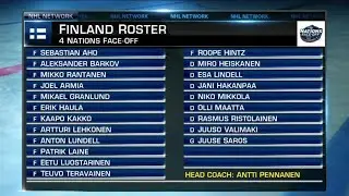 Finland roster unveiled for 4 Nations Face-off 🇫🇮