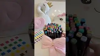 Cutest Markers Swatching  ASMR✨#MarkerSwatching #markersounds #RelaxingSounds #swatchwithme