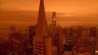 San Francisco orange sky with Street of rage 2 opening theme music