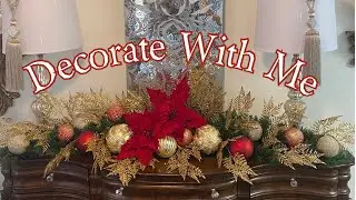 Christmas Decorating Ideas 2020. Styling A Christmas Buffet #decoratewithme #christmasdiy