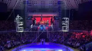 7 man highwire the Gerlings  Izhekvs circus  festival By Douglas GERLING  Awards  Shows