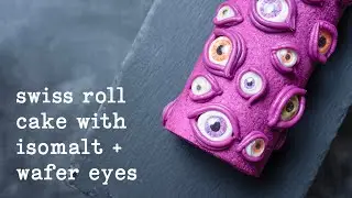 Making Isomalt Eyeballs for a Halloween Swiss Roll