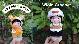 DIY Mini Crochet Doll Body &ndash; 10cm Amigurumi Tutorial