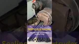 PVC TPE sealing strip extruder #plasticextruder #pvcstrip
