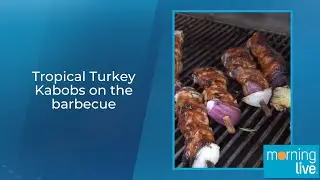 Tropical Turkey Kabobs on the barbecue