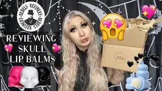 REBELS REFINERY: Skull Lip Balm + Cute Goth lip balm Review!💀