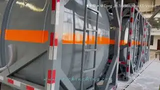 Customized 40FT  Heavy Duty 80Ton #Sulfuric acid #Tank #Containers