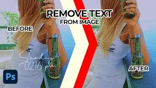 I want to Remove Annoying Text From Image in Photoshop covered by phone App