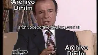 Daniel Hadad entrevista al Presidente Carlos Menem - Parte 1 - DiFilm (1996)