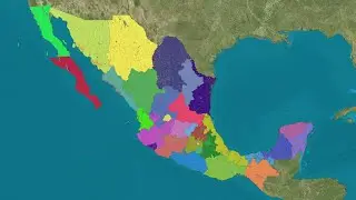 Population distribution in Mexico (1950 -- 2022)