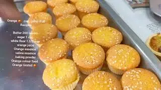 Orange cup cake Full Recipes #youtube #cooking #drama#trending