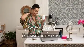 Face Kinesiology Taping For Drooping Eyelids | Natural Face Lifting