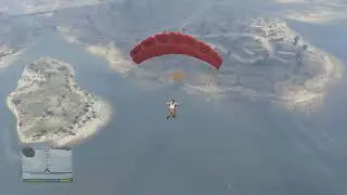 GTA V Liquidity Risk Franklin and Dom driving the ATV off the cargo plane and parachute