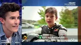 Marcos Uriarte en El Hormiguero con Pablo Motos y Marc Márquez (18 Dic 2015)