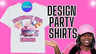 How to Design SUBLIMATION BIRTHDAY PARTY Shirts in CANVA | Creative Fabrica Clipart