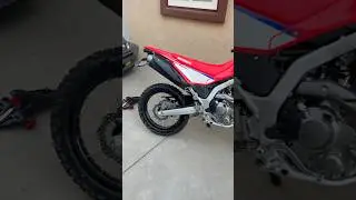 First mod on the bike!!!... #honda #crf #dirtbike #dualsport #crf300l #bike #bikelife #fyp