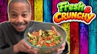Ем свежий и хрустящий салат из свежих овощей 🥗 | Легкий, освежающий и невероятно бодрящий!