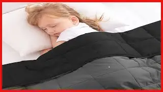 Rokduk Weighted Blanket Kids 4 Pound 36x48 in, 1800 Brushed Microfiber Breathable & Hypoallergenic
