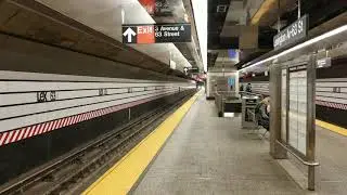 BMT Standards/BMT D type (Triplex cars) consist passing Lexington Av-63rd St