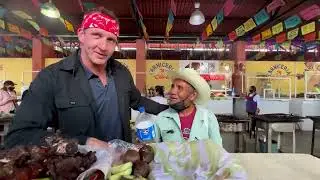 More Best Ever Food Review Show! Oaxaca Meat Market Mexico s Secret BBQ Operation