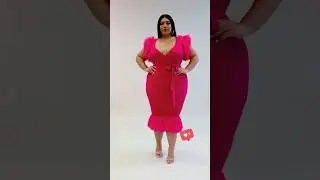 Pink dress plus size sty #plussize #dressootd